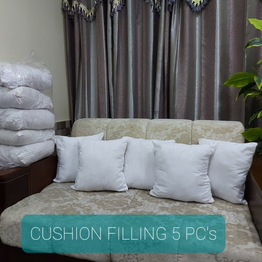 Premium 5-Piece Cushion Filling Set: 15x15 Size for Plush Comfort and Versatile Use