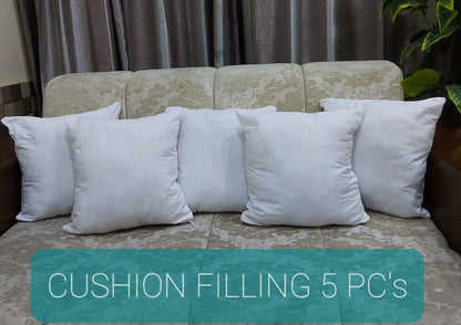 Premium 5-Piece Cushion Filling Set: 15x15 Size for Plush Comfort and Versatile Use